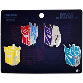 Loungefly Hasbro Transformers 4-Pack Pin Set, Amazon Exclusive
