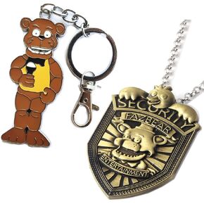 Fnaf Security Badge Metal Pin, Freddy Fazbear, Chika, Five Nights At Freddy Cosplay Uniform, Security Pins And Badges, 5 Nights At Freddy's Metal Badge Costume