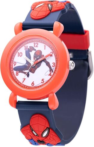 Marvel Spider-Man Kids' Plastic Time Teacher Analog Quartz 3D Strap Watch in Saudi Arabia