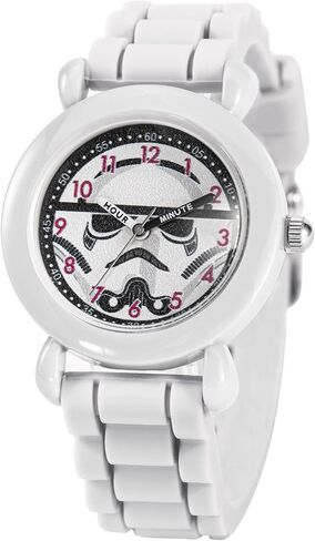 Star Wars The Mandalorian Kids' Plastic Time Teacher Analog Quartz Silicone Strap Watch in Saudi Arabia