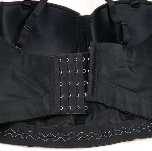 ELLACCI المرأة السوداء الناعمة حجر الراين رفع بوستير المحاصيل الأعلى مع الأشرطة للانفصال in Kuwait