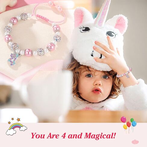 UPROMI Gifts for 6-12 Year Old Girl Unicorn Bracelet, Christmas Birthday Gifts for Daughter/Granddaughter/Niece in Saudi Arabia