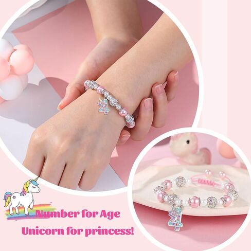 UPROMI Gifts for 6-12 Year Old Girl Unicorn Bracelet, Christmas Birthday Gifts for Daughter/Granddaughter/Niece in Saudi Arabia