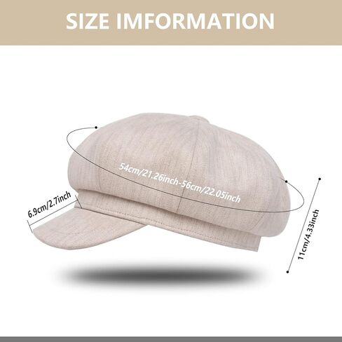 قبعة موزع الصحف للنساء قبعة دافئة من جلد الغزال كابي للفتيات قبعة قبعة ورقية لفصلي الخريف والشتاء in Kuwait