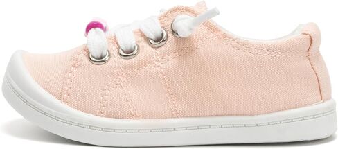 FUNKYMONEY Girls Canvas Sneakers Lace up Lightweight Casual School Shoes for Toddler/Little Kids in Kuwait