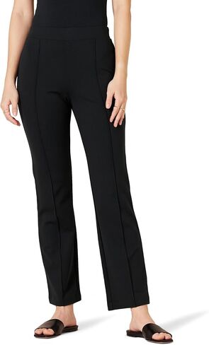 Amazon Essentials Womens Ponte Pull-On Mid Rise Ankle Length Kick Flare Pants in Saudi Arabia