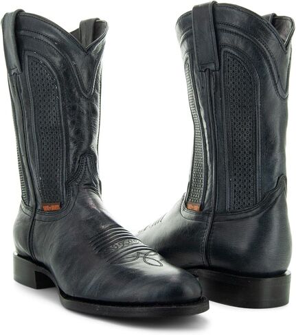 أحذية Soto Boots للرجال من الجلد بمقدمة مستديرة أحذية رعاة البقر H50046 in Saudi Arabia