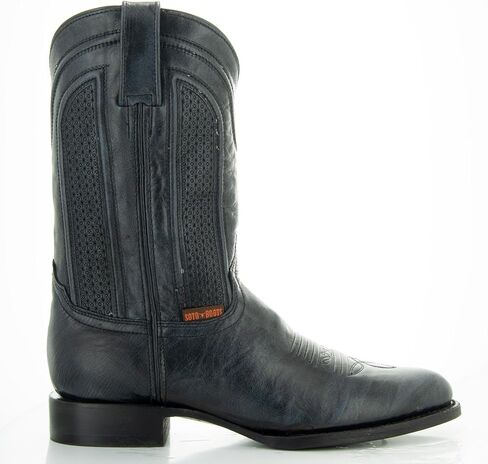 أحذية Soto Boots للرجال من الجلد بمقدمة مستديرة أحذية رعاة البقر H50046 in Saudi Arabia