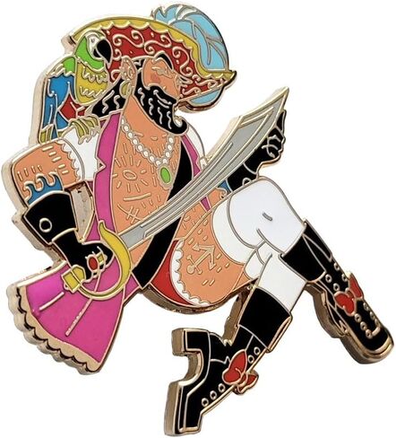 Pinsanity Pirate Pin Up Boy دبوس طية صدر السترة من المينا in Saudi Arabia