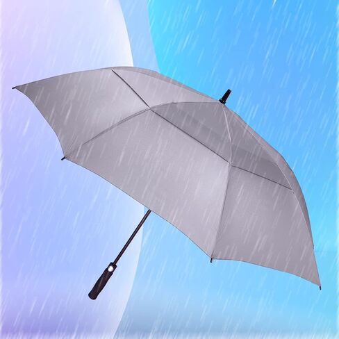 4 Packs 62 Inches Golf Umbrella Automatic Open Windproof Waterproof Large Rain Stick Umbrellas for Men Women in Kuwait