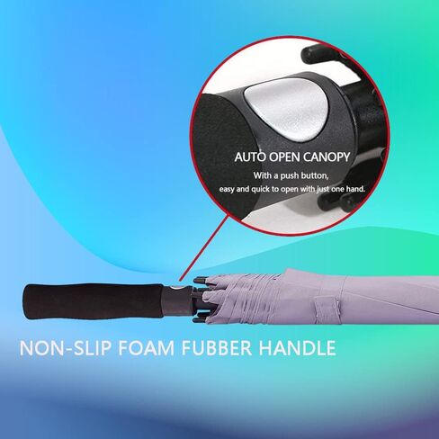 4 Packs 62 Inches Golf Umbrella Automatic Open Windproof Waterproof Large Rain Stick Umbrellas for Men Women in Kuwait