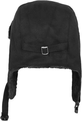 Plush Trapper Hat Warm Faux Fur Russian Ushanka Hat Windproof Trooper Hat with Earflap for Hunting Outdoors in Saudi Arabia