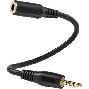 2.5mm Male to 3.5mm(1/8 inch) Female Stereo Audio Jack Adapter Cable for Headphone,Headphone Extension Cords
