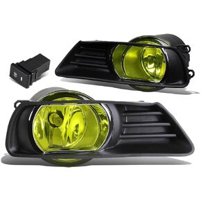 DNA MOTORING FL-ZTL-138-AM Fog Light With Switch Driver & Passenger Side Enhance visibility [Compatible with 07-09 Camry]