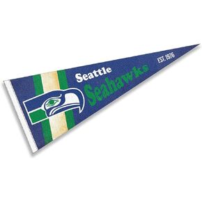 Seattle Seahawks Throwback Vintage Retro Pennant Flag