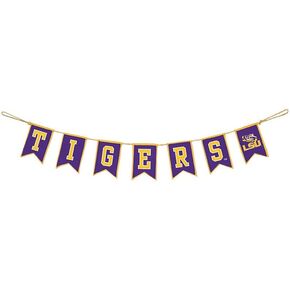 LSU Tailgate Banner by Hanna’s Handiworks – Lightweight Pre-Strung Fabric Decoration for Indoor or Outdoor – Represent your SEC College & Show Team Spirit with LSU Fan Décor