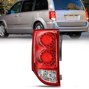 Nilight Taillight Assembly Compatible with 2011 2012 2013 2014 2015 2016 2017 2018 2019 2020 Dodge Grand Caravan Rear Lamp Replacement OE Style Driver Side