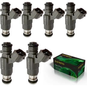 6Pcs FBJC100 FJ828 Fuel Injectors 4 Holes Fuel Spray Nozzle For Infiniti 03-04 FX35 03-05 G35 01-03 QX4 00-01 I30, Nissan 03-04 350Z 01-04 Pathfinder 3.5L, 00-01 Maxima 3.0L 842-12240