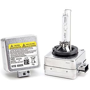 HYB 6000K 35W D1S car Xenon HID Headlight Replacement Bulb (Pack of 2)