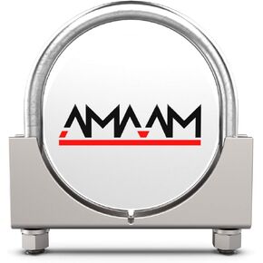Heavy Duty Saddle Style U-Bolt Muffler Clamps with Anti-Rust Coat and Multiple Uses (2 3/4")