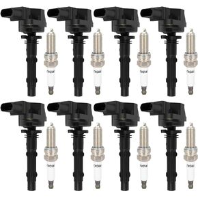 ECCPP UF535 8 ignition coils with 8 iridium Spark Plugs for Dodge for Mercedes-Benz Sprinter 2500 3500 C280 C350 CL550 CLS550 SL550 2011 2012 2015 2.5L 3.0L 3.5L 4.6L 5.5L V6 V8 UF535 UF585 95983