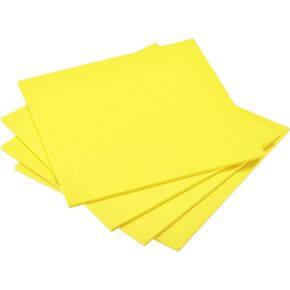 uxcell Yellow EVA Foam Sheets 10 x 10 Inch 5mm Thickness for Crafts DIY Projects, 4 Pcs