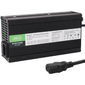 72V 5A Charger 72V 82.8V Lead Acid Battery Charger for 72V Lead Acid Battery with Cooling Fan（DC Plug C13 N+L-）