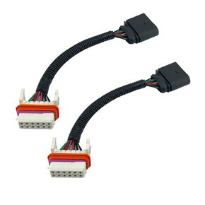 2pcs Headlight Wiring Harness Lamp Xenon Front Connector Compatible with 2003-2006 Porsche Cayenne Replace 955-631-239-11 (2)