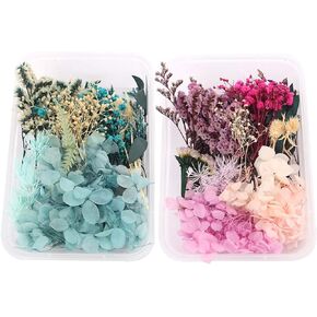 2 Box Real Natural Dried Flower Candle Handmade Making Aromatherapy Wax Piece Special Dried Flower DIY Material
