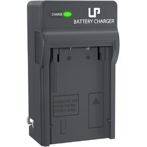 LP NP-FH50 Battery Charger, Charger with LED Lights Display, Compatible with Sony NP-FH50, NP-FH70, NP-FH100, NP-FP50, NP-FP70, NP-FP90, NP-FV50, NP-FV70, NP-FV90 Battery, Charging Station for NP FH50