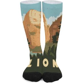 U S National Park Art Funny Dress Socks for Men Women, Cool Personality Crew Socks Novelty Casual Elite Tube Socks in Saudi Arabia