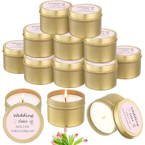 8 Pcs Bridesmaid Proposal Gifts Smells Like You're in The Bridal Party Candles Bridesmaid Gifts Natural Soy Wax Candles for Bridesmaid Best Friends Wedding Gifts (Pink,Classic)