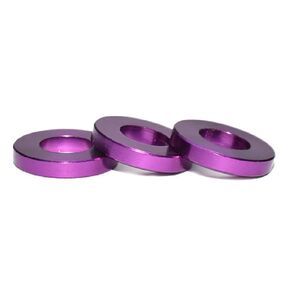 50pcs M8 Flat Washer Aluminum Gasket Anodized Countersunk Washer for RC Model Part (Black)