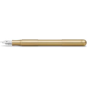 Kaweco SUPRA Fountain Pen Stainless Steel I Exclusive Fountain Pen for Ink Cartridges Including Retro Metal Box I Fountain Pen 16.5 cm I Nib: EF (Extra Fine)