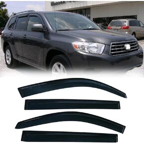 94365 Original Side Window Wind Deflector,4pcs Outside Mount Style Tape-On Nice Sun Rain Guards Set,Window Visor fit for 2011-2020 Toyota Sienna