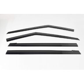 AUTOCLOVER Smoke Tinted Window Visors Side Wind Deflectors Rain Guards 4p for KIA All New 2022 Carnival MPV