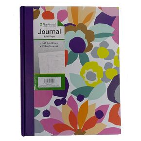 PlanAhead Lined Notebook Journal - 10"x8" Aesthetic Hardcover Journal for Women - Cute Journal for School Includes 340 Ruled Pages with Ribbon Bookmark - No Color Selection Available, Chosen Randomly