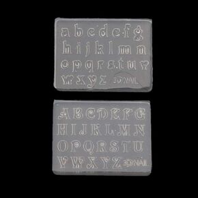 Mini English Alphabet Numbers Resin Mould,Nail Art Silicone Epoxy Resin Molds for DIY Pendant Jewellery Making Home Decor