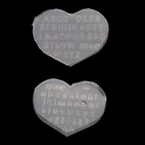 Mini English Alphabet Numbers Resin Mould,Nail Art Silicone Epoxy Resin Molds for DIY Pendant Jewellery Making Home Decor in Kuwait