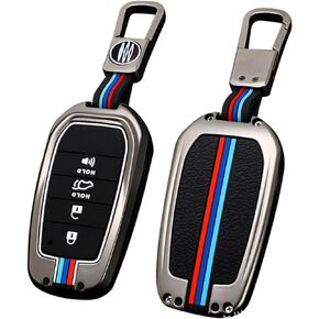 Compatible with Toyota Key Fob Cover,2024 Tundra Gand highlander Tacoma Highlander Prius Sequoia Crown Venza Corolla Cross Bz4x Key Fob Case,Metal Shell & Soft Silicone Protection