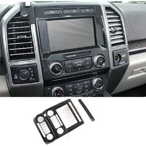 Keptrim for F150 ABS Carbon Fiber Center Console Trim for 2015 2016 2017 2018 Ford F150, 1pc