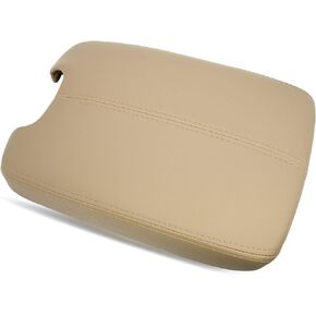 Rain King Center Console Lid Armrest, Center Console Cover Compatible with Honda Accord 2008 2009 2010 2011 2012 Leather Protector Plastic Center Console Replacement Cover (Beige)