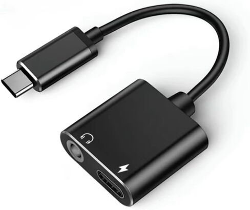 محول شاحن USB C إلى 3.5 ملم لسماعات الرأس ومحول شاحن USB C 2 في 1 من النوع C إلى مقبس صوت Aux مع دونجل شحن سريع PD 60 وات لسماعات الأذن الاستريو المتوافقة مع Samsung S23/S22 Note20/10 Pixel 5/4 iPad Pro Air in Kuwait