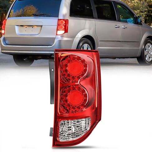 Nilight Taillight Assembly Compatible with 2011 2012 2013 2014 2015 2016 2017 2018 2019 2020 Dodge Grand Caravan Rear Lamp Replacement OE Style Driver Side in Saudi Arabia