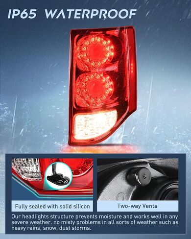 Nilight Taillight Assembly Compatible with 2011 2012 2013 2014 2015 2016 2017 2018 2019 2020 Dodge Grand Caravan Rear Lamp Replacement OE Style Driver Side in Saudi Arabia