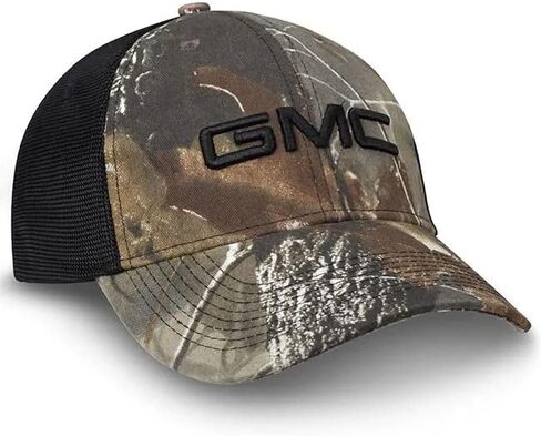 GMC Camo Hat w/Black Embroidered Logo - Camouflage Cap - Officially Licensed by GM in Saudi Arabia