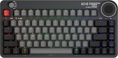 Azio Foqo Pro Wireless BT5/USB PC & Mac Hot-Swappable Keyboard, Olive Green Dark in Saudi Arabia