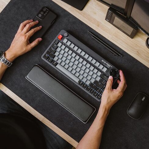 Azio Foqo Pro Wireless BT5/USB PC & Mac Hot-Swappable Keyboard, Olive Green Dark in Saudi Arabia