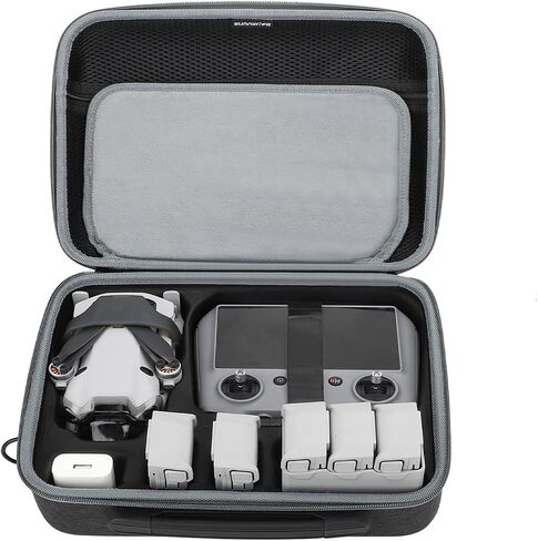 حافظة صلبة Mini 4 Pro لجهاز DJI Mini 4 Pro/Mini 3/Pro وRC 2/RC-N2 Mini 4 Pro، حقيبة حمل محمولة، تدعم 6 بطاريات مع حبل RC [الجراب فقط] in Saudi Arabia