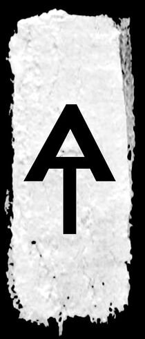 ملصق Black Appalachian Trail Vertical Blaze (عند ملصقات أسهم التنزه سيرًا على الأقدام للسيارات والكمبيوتر المحمول والنوافذ الخلفية والمركبات الترفيهية (3 × 7 بوصة) in Kuwait